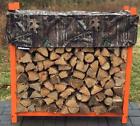 60wrc-camo-black Woodhaven Firewood Black Rack Mossy Oak Cover