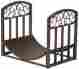610285 Log Bin Fireplace Fire Wood Storage Holder Rack Carrier Panacea Bronze Metal 0724999610285