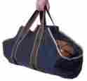62234 Panacea Stronge Canvas Log Tote Sturdy Wood Carrier Fireplace Rack Garden Indoor Black