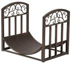 15919 6287323105221 Panacea Log Bin Scrolls Brushed Bronze