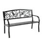 62d98 Plow Hearth Cardinals Metal Outdoor Garden Bench 191386030979