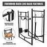 636269925688 Unbranded Heavy Duty Firewood Log Rack Fireplace Wood
