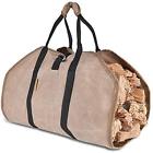 641926330835 Home Dcor Waxed Canvas Firewood Log Wood Carrying