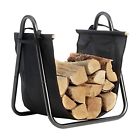 64295 Firewood Log Holder Storage Rack Wood Outdoor Heavy 672550964295