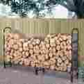 65763 Firewood Rack With Cover Waterproof Weatherproof 8 Ft Extra-long 2 To 3 Cords 744745065763