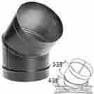 6dbk-e45 6 Durablack 45 Degree Black Elbow 662492006153