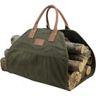 707943813628 Good Gain Waxed Canvas Firewood Carrier Tote Bag