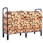 711811077456 Homfa Firewood Log Rack Heavy Duty Outdoor Indoor