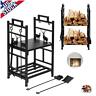 735254300612 Unbranded Large Capacity Double Layer Firewood Log Storage