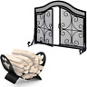 7445001018068 Amagabeli Garden Home Fireplace Screen With Doors Bundle