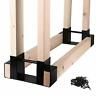 745780978285 Mofeez Outdoor Firewood Log Storage Rack Bracket Kitfireplace