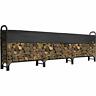 746264381713 Shelterlogic Adjustable Heavy Duty Outdoor Firewood Rack With