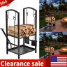 760138509089 Unbranded Fireplace Log Rack Firewood Iron Indoor Outdoor
