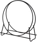 764930 Firewood Rack Black Hoop Style Log Holder Wrought 691171764930