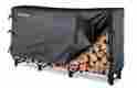 77694 Landmann 8 Foot Firewood Log Rack With Fitted Cover Heavy Duty Wood Storage Holder Metal 720174277694