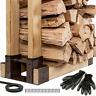 796029813454 Fireplace Tidyboss Firewood Bracket Rack Outdoor Log Wood