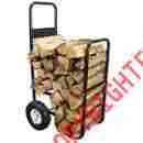 801688 Sunnydaze Decor Firewood Log Cart Rolling Wood Rack Caddy Dolly Holder Heavy Duty Patio 704798801688