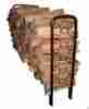 7151173 82436 Landmann 8 Foot Ornamental Scroll Steel Firewood Log Rack 715117824363