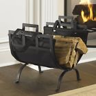 827164855433 Pleasant Hearth Firewood Kindling Holder Indoor Log Metal