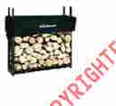 84093 The Woodhaven Log Rack Wood Holder 3 Foot Outdoor Metal Storage Bin Fireplace Cover Fire Pit 6375453840935