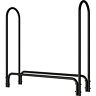 86360 Panacea Black Log Rack With Cover Ft