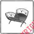 88245 Firewood Holder Rack Leaf Folding Log Bin For Fireplace Antique Iron Finish 719915188245