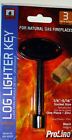 888-860rp New Proline Log Lighter Black Gas Valve Key 032888166608