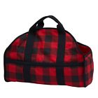 90408 Design Imports Dii Fireside Checks Printed Firewood Tote