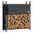 90470 Shelterlogic New 8ft Firewood Rack Wood Log Storage Holder Black Steel 4 Extender