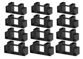 A Anleolife 742346669427 Outdoor Firewood Storage Rack Bracket Kit Updated Fireplace Log