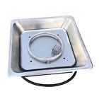 A-fpb-173s Jj Designs Square Fire Pit Burner With Pan Stainless Steel