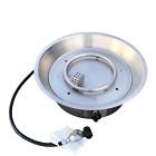 A-fpb-183r Jj Designs Round Fire Pit Burner With Pan Stainless Steel