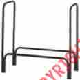 A910bk-c Rack Log 48in 14in Blk Homebasix Wood Holders Racks Black 045734907249