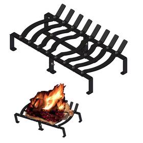 Ry-bz-01 Abrank 20in Fireplace Grates Solid Steel Heavy Duty Log Outdoor/ind