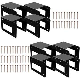 Flr-8 Acheterry 8 Pack Firewood Log Storage Rack Bracket Outdoor Adjustable Heavy Duty Powde