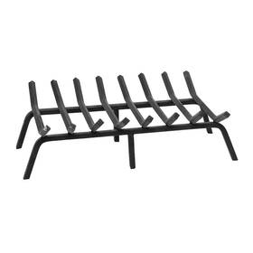 Achla Designs 445018817890 28 Inch Black Sturdy Non-tapered Fireplace Grate For Logs