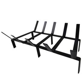 Ahuij 614160312998 Solid Heavy Duty Steel Fireplace Log Grates Indoor Chimney Hearth Bar Fire Gr