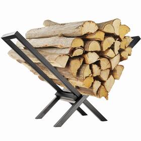 Ajart 730637817596 Firewood Log Rack Indoor 22 Inch Heavy Duty Outdoor Holder For Indo