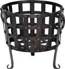 Ak214 Euroluxhome Log Holder Dovetail Industrial Distressed Black Paint 616524228211