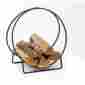 Alalt5cbodyl Copper Fireplace Log Holder Hoop Steel Fire Wood 24 Ring