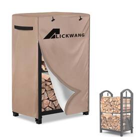 600d Alickwang 717038869676 17 Inch Firewood Rack Cover Heavy Duty Waterproof Outdoor Stora