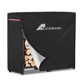 Chjz-b005-heis-34in Alickwang 34inch Firewood Rack Cover Heavy Duty 600d Waterproof Outdoor Storag