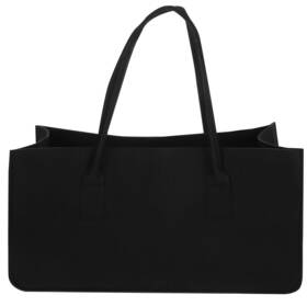 512usiddl0450ucpxgsb Alipis Portable Felt Firewood Carrier Bag Black Canvas Log Tote With Sturdy H