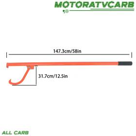 Mot3530754 All-carb 58 Inch Timberjack Timber Jack Tool Log Lifter Roller Cant Hook Puller