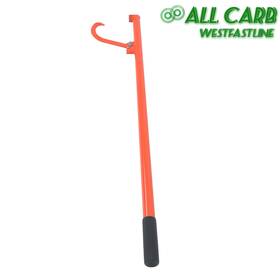 Wsl1065888 All-carb 58in Felled Cant Hook Logging Tool - Steel Log Roller With Rubber Handle Red