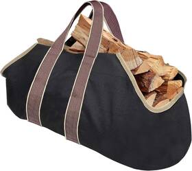 Amagabeli 711181504682 Garden And Home Large Canvas Log Tote Bag Carrier Indoor Fireplace Firew