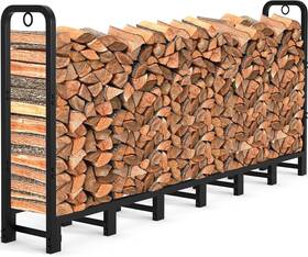Amagabeli Garden & Home 696592350311 And 8ft Outdoor Firewood Rack Fireplace Heavy Duty