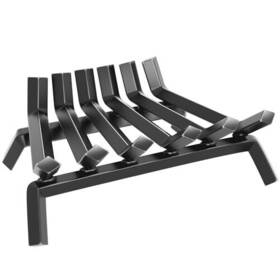 Amagabeli Garden & Home 895242601643 Fireplace Log Grate 17 Inch Wrought Iron Fire Grates Heavy Duty Solid Steel C
