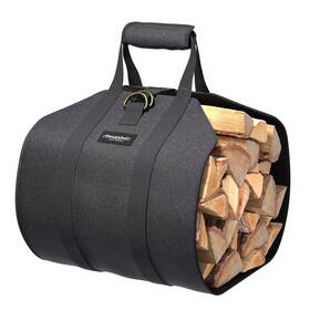 Amagabeli Garden & Home 895242608932 Heavy Duty Waxed Canvas Firewood Carrier Bag For Camping Fireplace