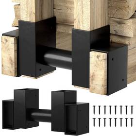 Amagabeli Garden & Home 897105987406 2 Bases 2pack Firewood Rack Brackets Outdoor Heavy Fireplace Wood S